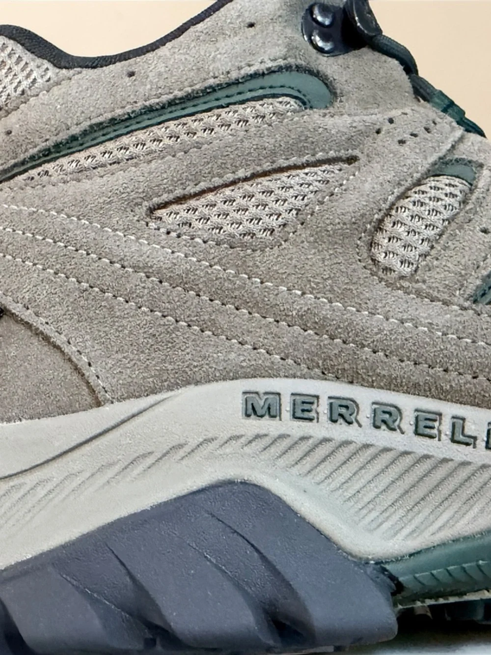 Merrell Oakcreek Mid Waterproof Hiking Boots Boulder Grey J035921 Men's Size 14